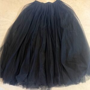 Elegant Black Tulle Skirt